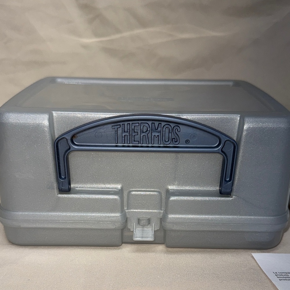 Harry Potter Lunch Box & Thermos Gray Vintage 2001 Warner Brothers New - Picture 4 of 7